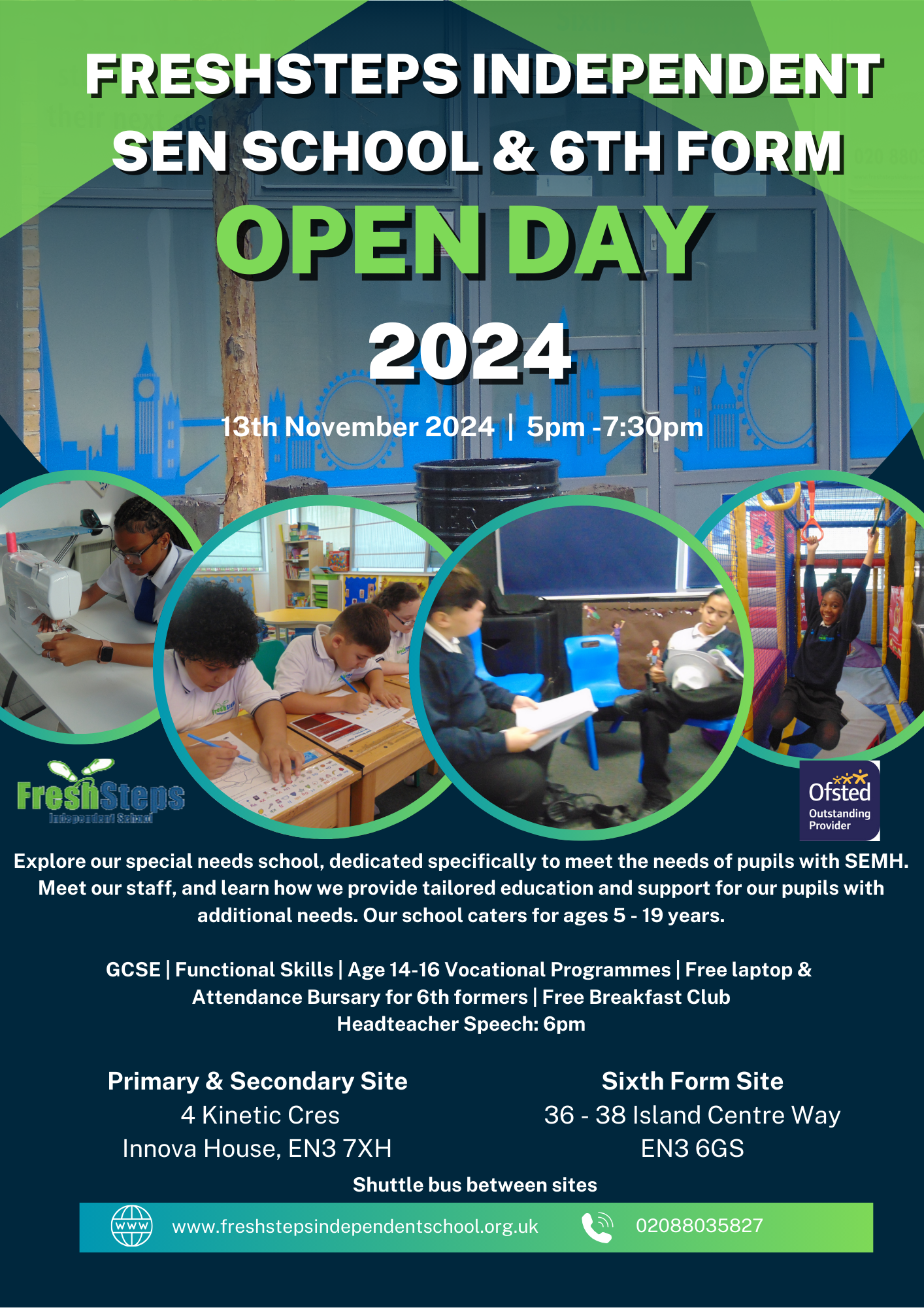 FreshSteps Open Day Poster